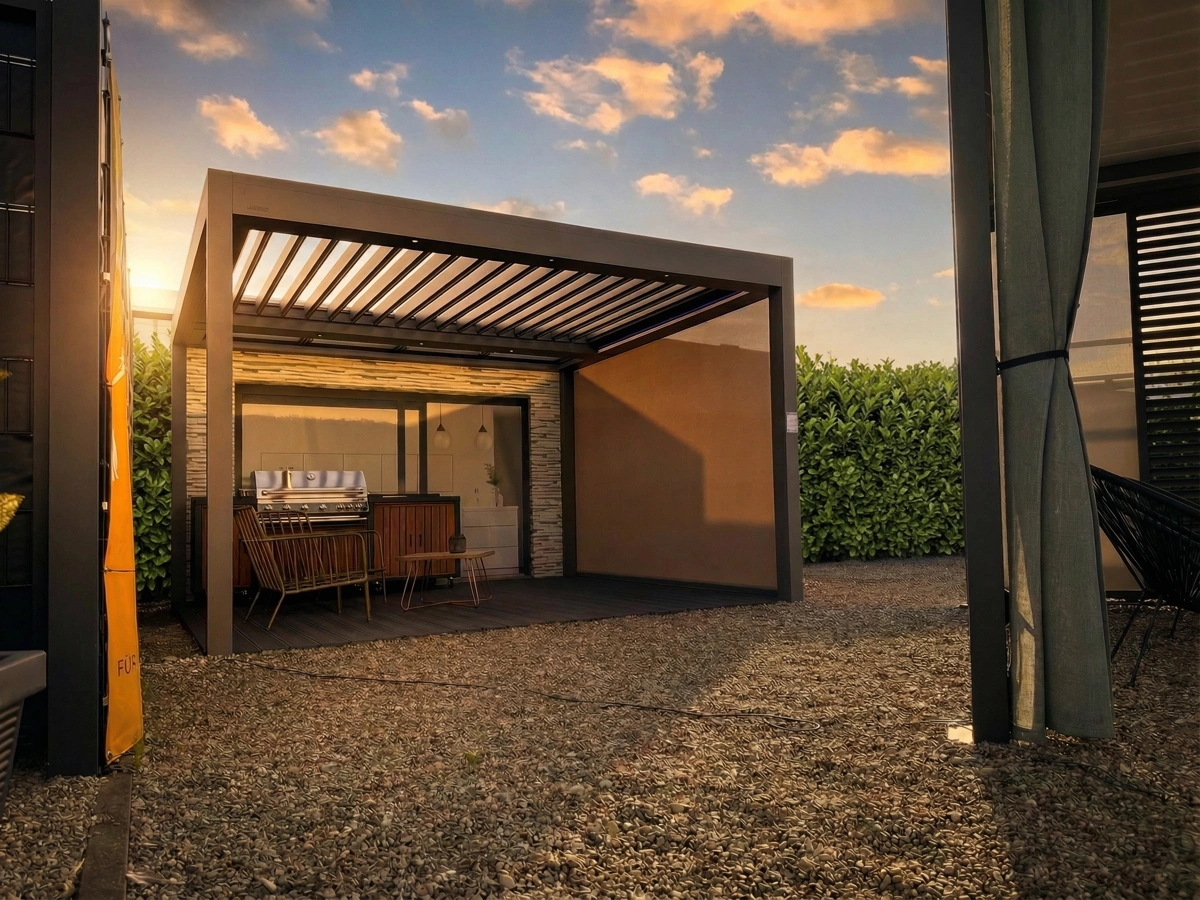 Lamellendach Brustor in der Ausstellung Jettingen-Scheppach